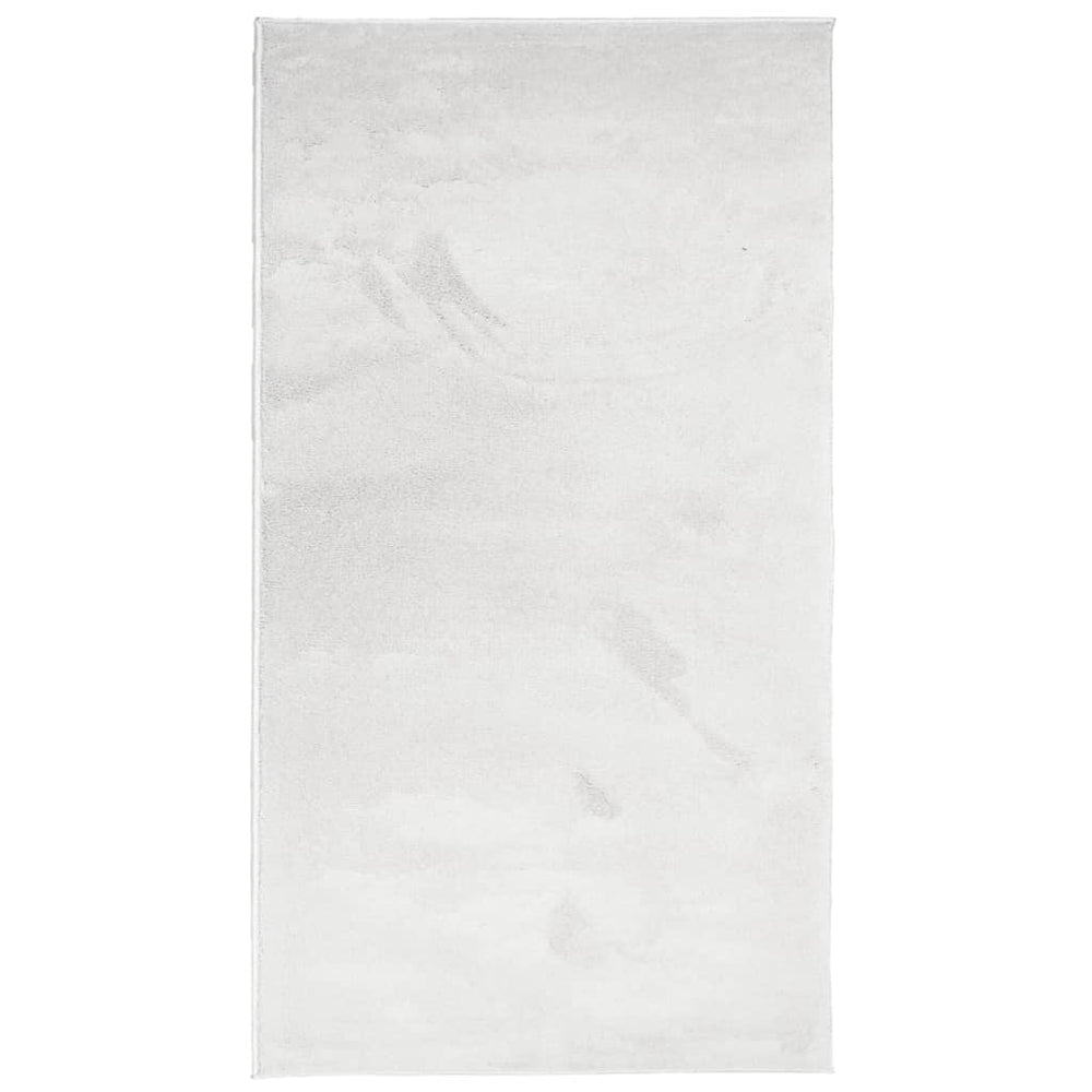Grauer Kurzflor Teppich OVIEDO 60x110 cm