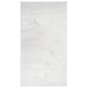 Grauer Kurzflor Teppich OVIEDO 60x110 cm