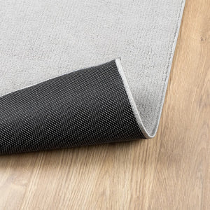 Teppich Kurzflor Grau 140x200 cm