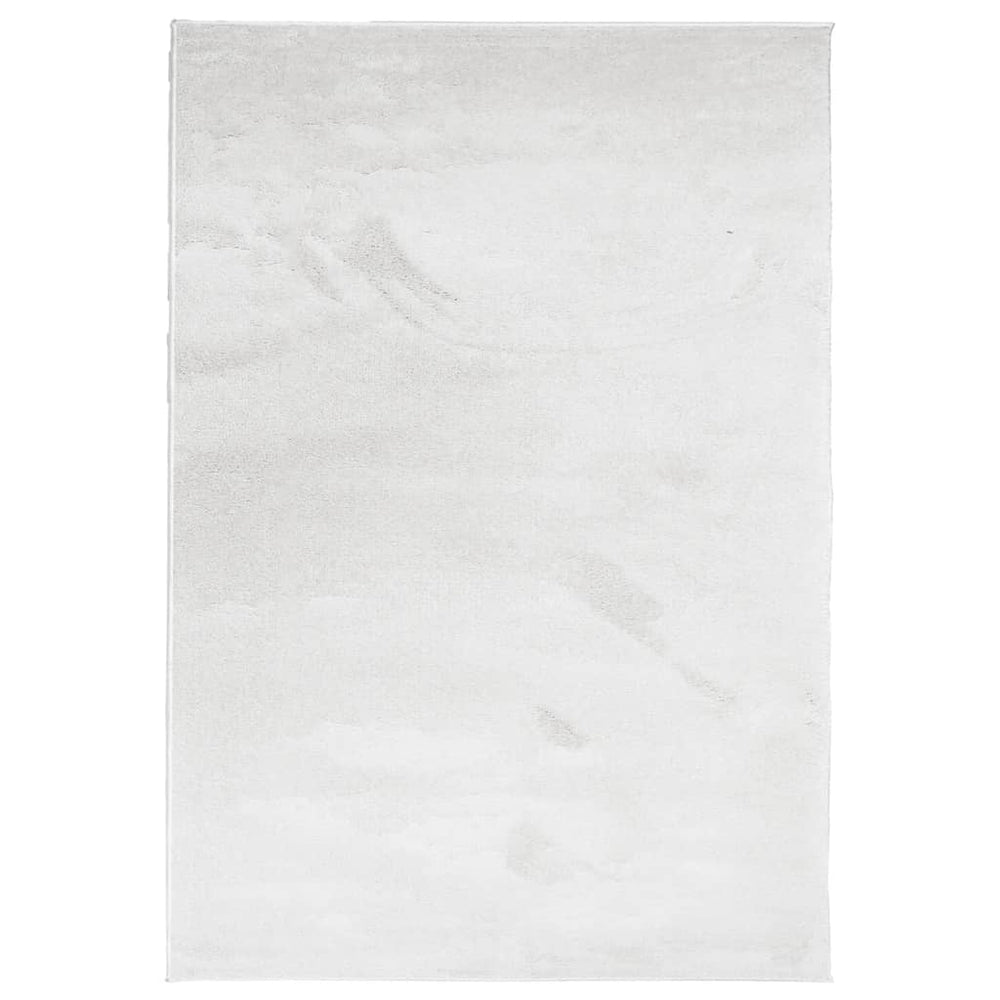 Grauer Kurzflor Teppich OVIEDO 160x230 cm