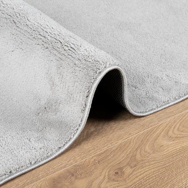 Grauer Kurzflor Teppich OVIEDO 160x230 cm