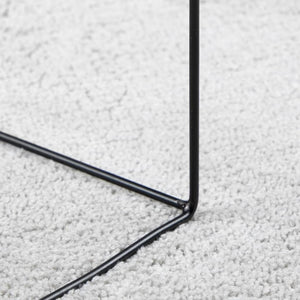 Grauer Kurzflor Teppich OVIEDO 160x230 cm