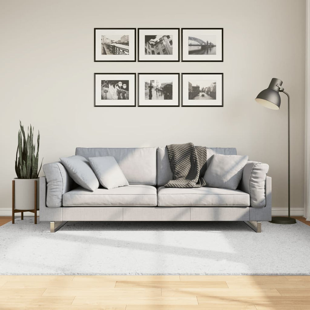 Grauer Kurzflor Teppich OVIEDO 160x230 cm