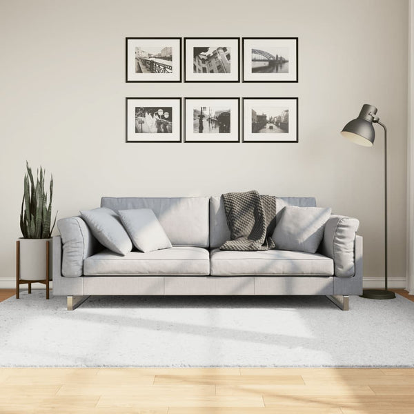 Grauer Kurzflor Teppich OVIEDO 160x230 cm