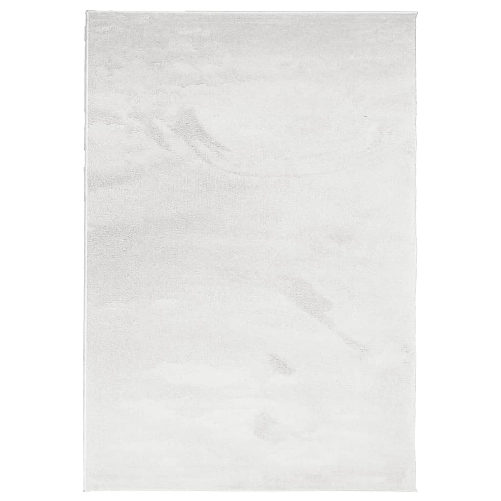 Grauer Kurzflor Teppich OVIEDO 200x280 cm