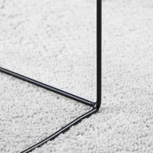 Grauer Kurzflor Teppich OVIEDO 200x280 cm