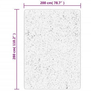 Grauer Kurzflor Teppich OVIEDO 200x280 cm