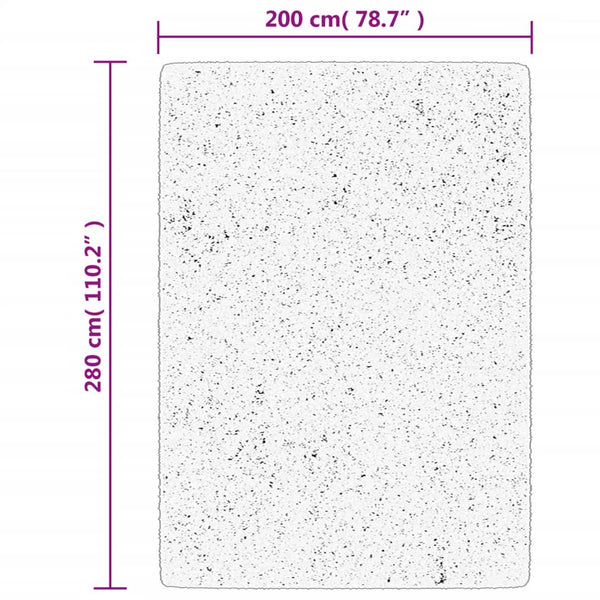 Grauer Kurzflor Teppich OVIEDO 200x280 cm