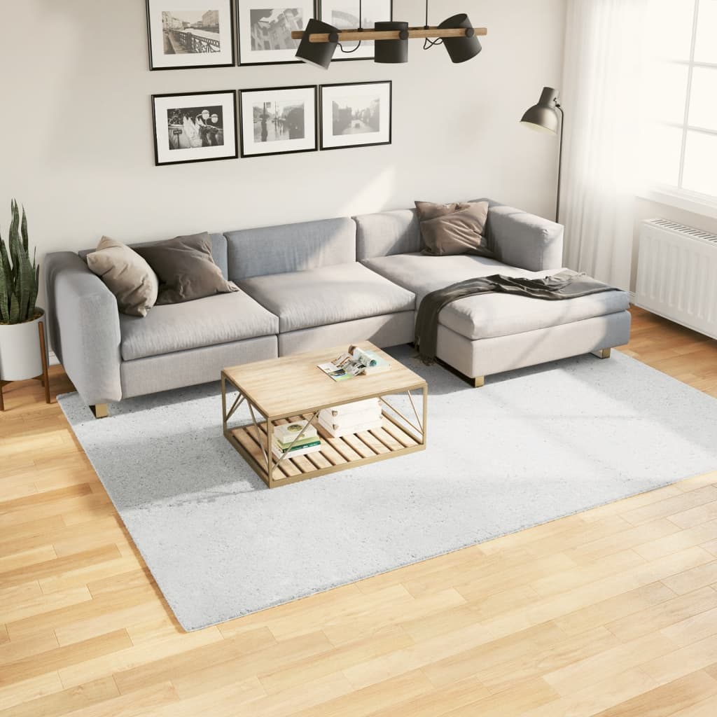 Grauer Kurzflor Teppich OVIEDO 200x280 cm