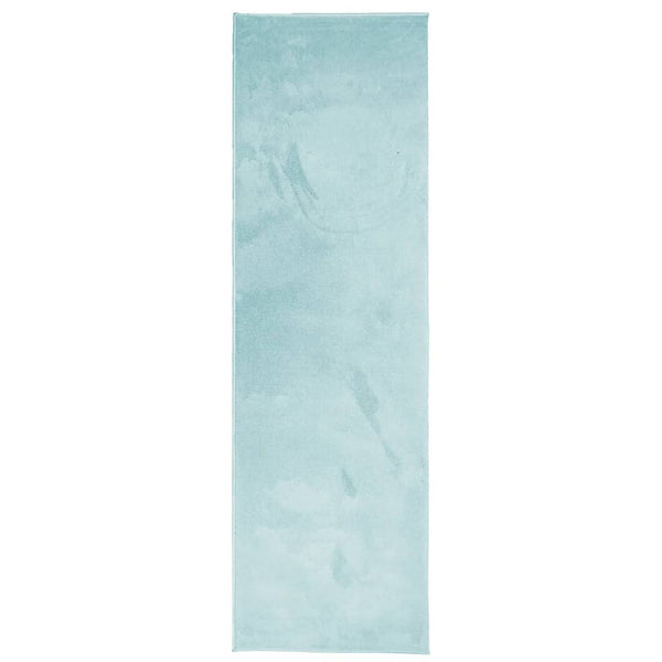 Grüner Kurzflor Teppich OVIEDO 80x250 cm