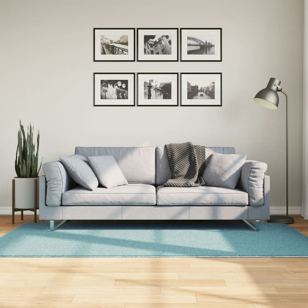 Grüner Kurzflor Teppich OVIEDO 100x200 cm