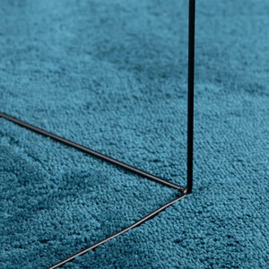 Türkis Kurzflor Teppich OVIEDO Ø 80cm