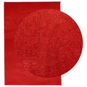 Roter Kurzflor Teppich OVIEDO 160x230 cm