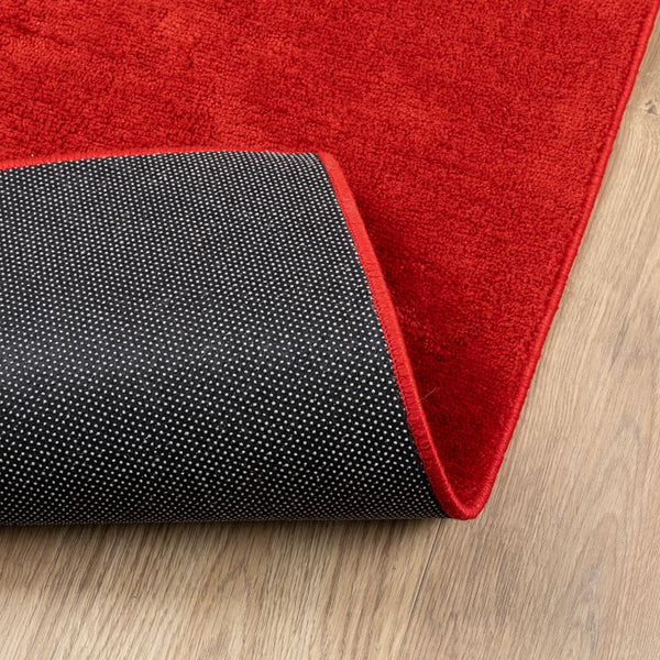 Roter Kurzflor Teppich OVIEDO 160x230 cm