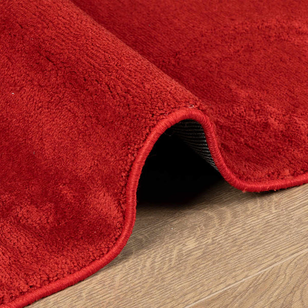 Roter Kurzflor Teppich OVIEDO 160x230 cm
