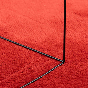 Roter Kurzflor Teppich OVIEDO 160x230 cm