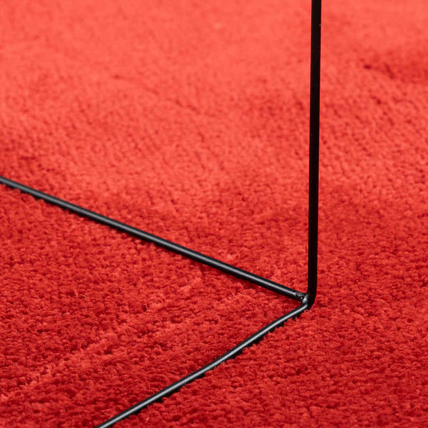 Roter Kurzflor Teppich OVIEDO 160x230 cm