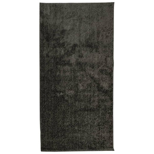 Anthrazit Hochflor Teppich 100x200 cm