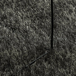 Anthrazit Hochflor Teppich 140x200 cm