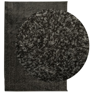 Anthrazit Hochflor Teppich 160x230 cm