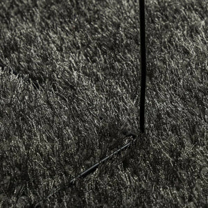 Anthrazit Hochflor Teppich 200x280 cm
