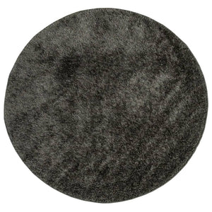 Anthrazit Hochflor Teppich Ø 160 cm
