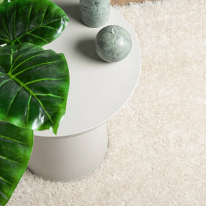 Creme Hochflor Teppich ISTAN 140x200 cm