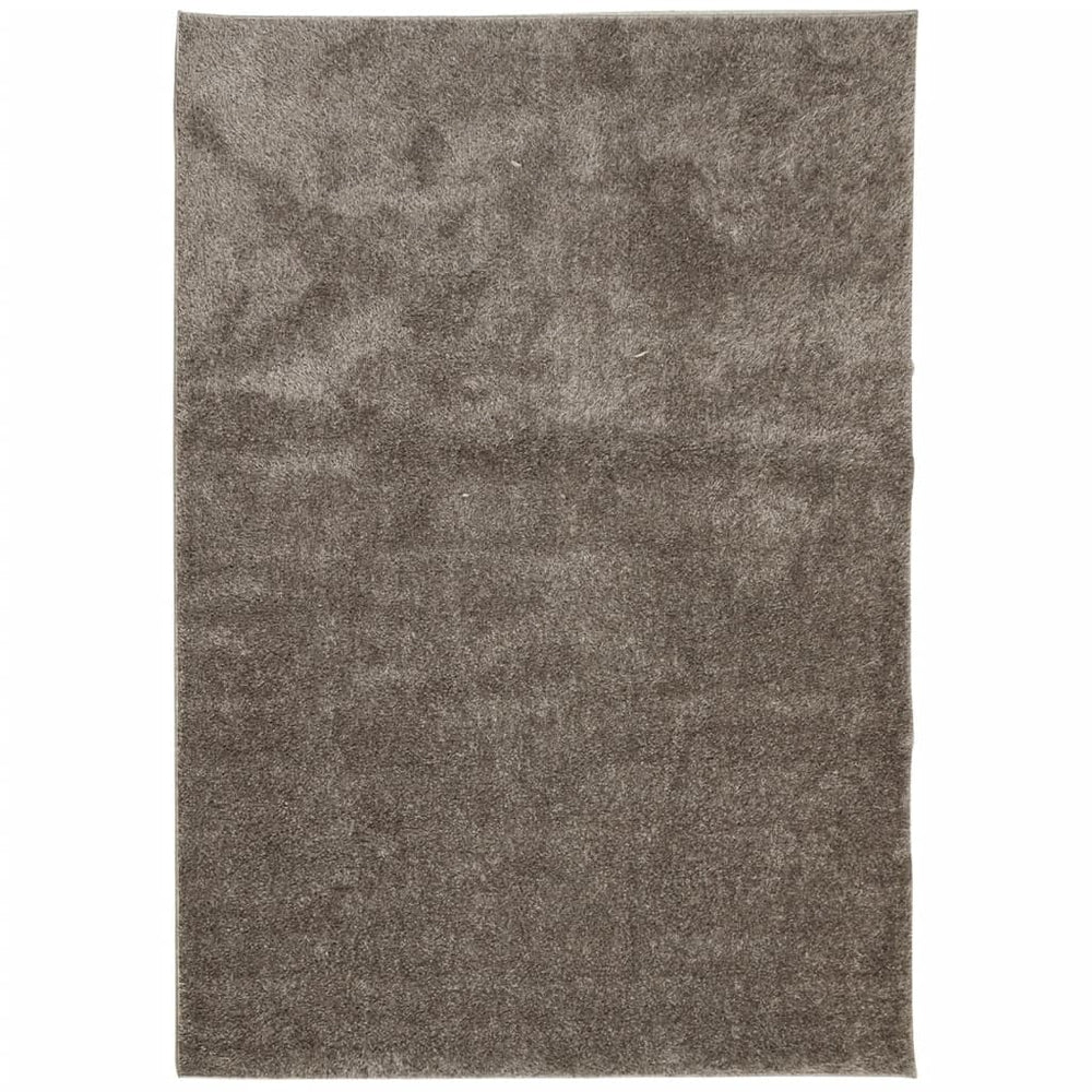 Hochflor Teppich ISTAN Grau 120x170 cm