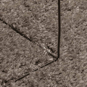Hochflor Teppich Grau Glänzend 140x200 cm