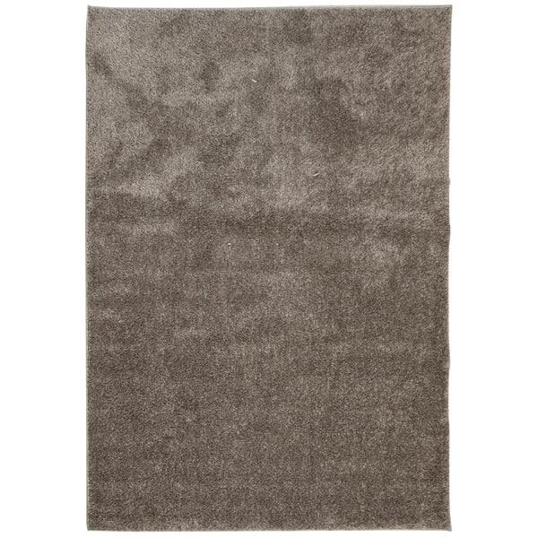 Grauer Hochflor Teppich 160x230 cm