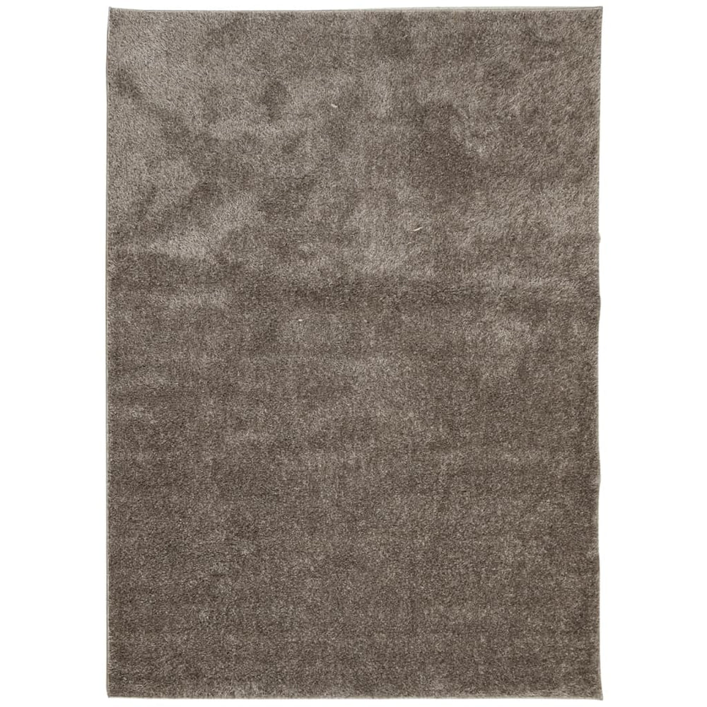 Grauer Hochflor Teppich ISTAN 200x280 cm