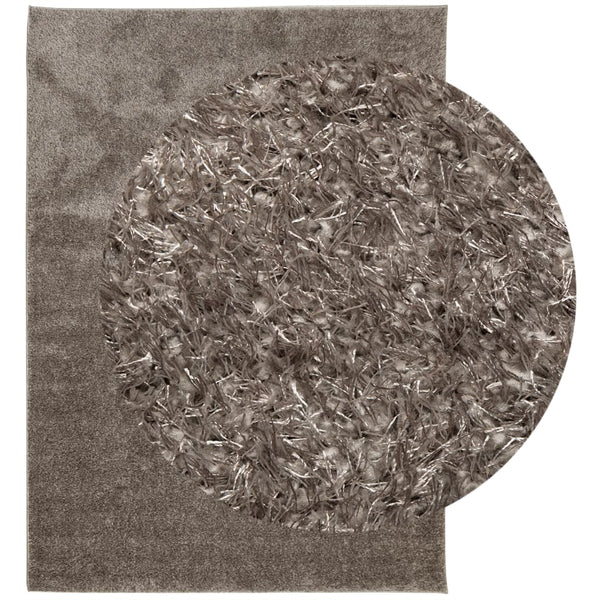 Grauer Hochflor Teppich ISTAN 200x280 cm