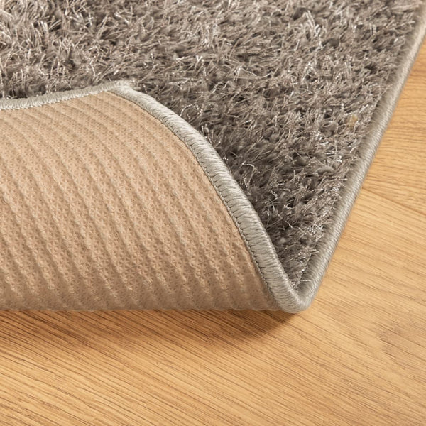 Grauer Hochflor Teppich ISTAN 200x280 cm