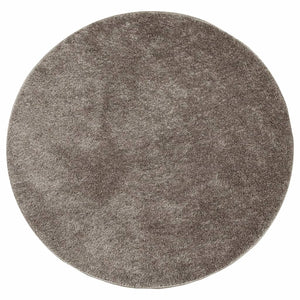 Grauer Hochflor Teppich ISTAN Ø 100cm