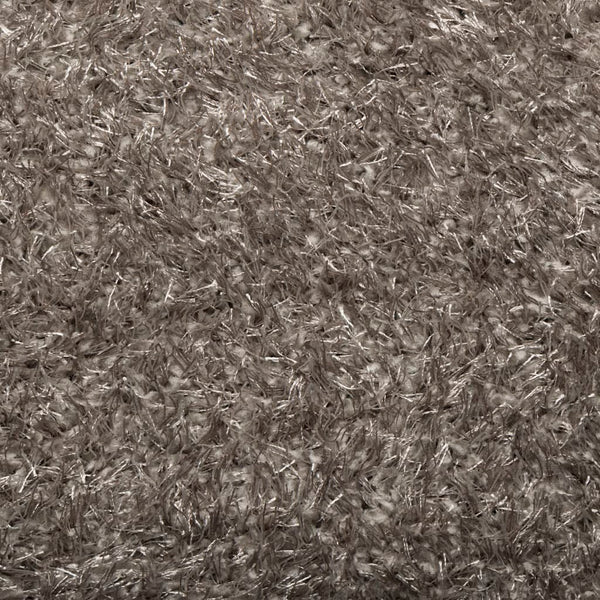 Grauer Hochflor Teppich ISTAN Ø 100cm