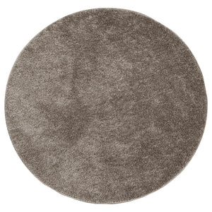 Grauer Hochflor Teppich ISTAN Ø 160cm