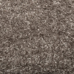 Grauer Hochflor Teppich ISTAN Ø 160cm