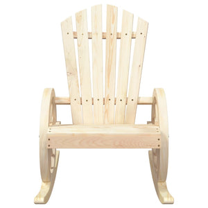 vidaXL Fauteuils à bascule Adirondack 2 pcs Bois de sapin massif