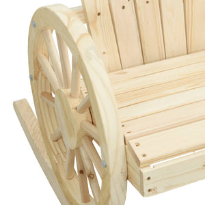 vidaXL Fauteuils à bascule Adirondack 2 pcs Bois de sapin massif