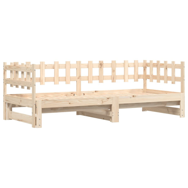 Ausziehbares Tagesbett Kiefer 2x(80x200) cm