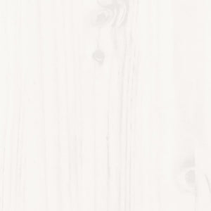 vidaXL Lit de repos extensible Blanc 2x(80x200) cm Bois de pin massif