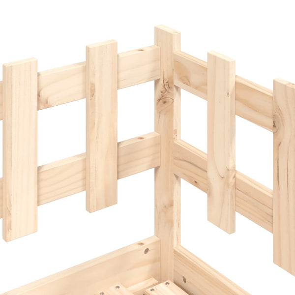 vidaXL Lit de repos extensible 2x(90x190) cm Bois de pin massif