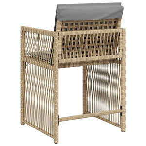 Gartenstühle mit Kissen, 4er Set