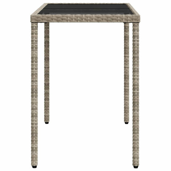 vidaXL Ensemble de salle à manger de jardin 5 pièces avec coussins Gris clair résine tressée