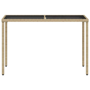 vidaXL Salon de jardin 5 pcs avec coussins mélange beige résine tressée
