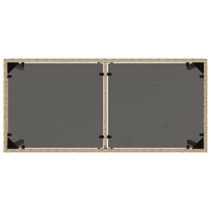 vidaXL Salon de jardin 5 pcs avec coussins mélange beige résine tressée
