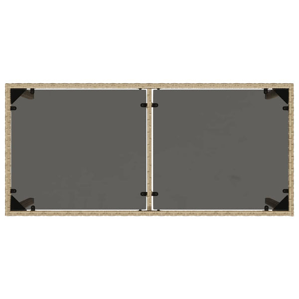 vidaXL Salon de jardin 5 pcs avec coussins mélange beige résine tressée
