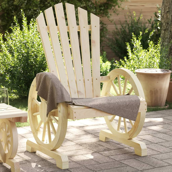 vidaXL Chaise de jardin Adirondack en sapin massif