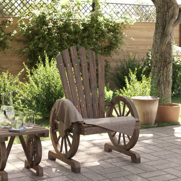 vidaXL Chaise de jardin Adirondack en sapin massif