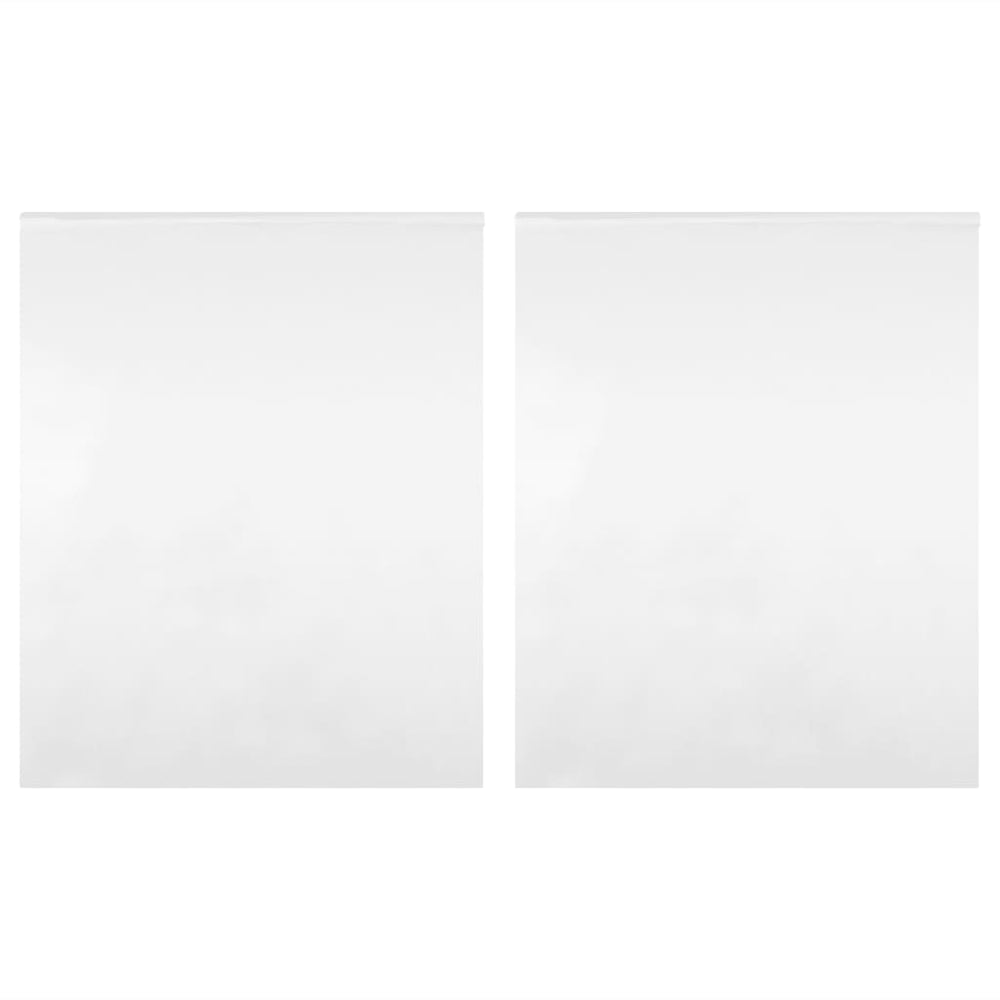 vidaXL Films miroirs 2 pcs auto-adhésifs 90x100 cm PET
